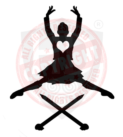 Girl Highland Dancer Decal #23 - A4 sheet