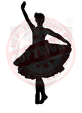 Girl Highland Dancer Decal #5 - A4 sheet