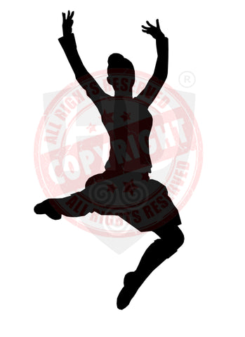 Girl Highland Dancer Decal #6 - A4 sheet