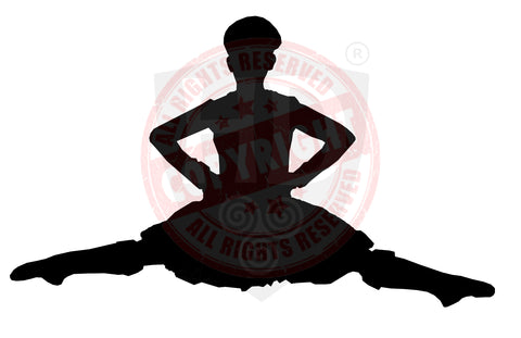 Girl Dancer Decal #9 - A4 sheet