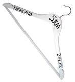 Coat Hanger White Personalised - The Highland Dancer - 1