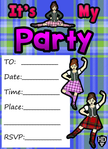 Party Invite 7 (Full Colour) (FREE DIGITAL DOWN LOAD)