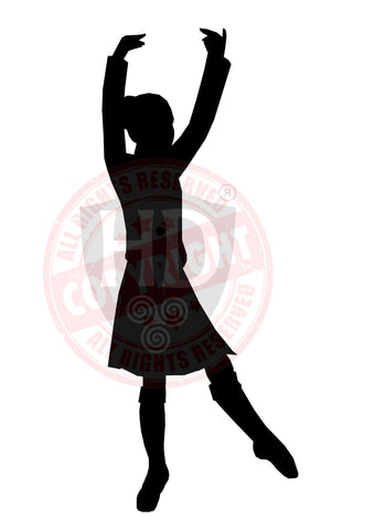 Iona Browne - Girl Dancer Decal - A4 Sheet