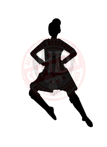 Jennifer Loppez - Girl Dancer Decal - A4 Sheet