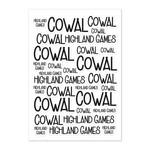Cowal Games Sticker sheet