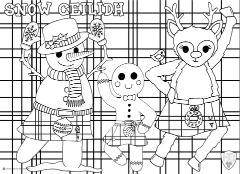 A4 XMAS Colour In Sheet #8- (FREE Digital Download)