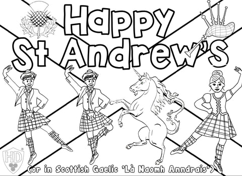 ST Andrew's Colour Sheet FREE Digital download!!! #2