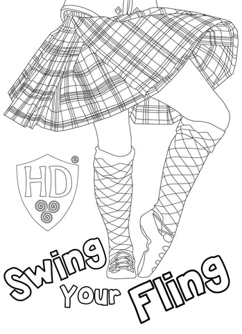 Swing your Fling Colour Sheet FREE Digital download!!! #1