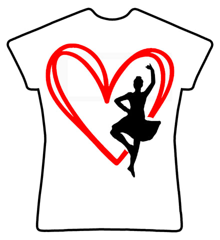 Highland Heart & Dancer T shirt