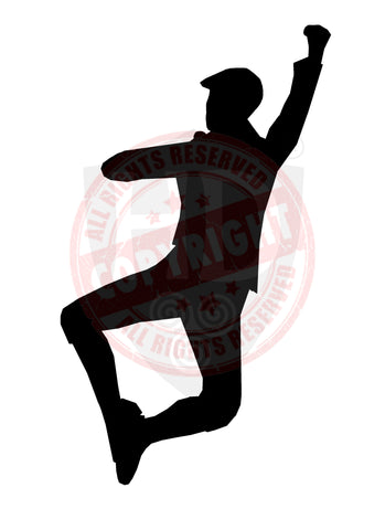 Male Highland Dancer Decal #24 - A4 Sheet