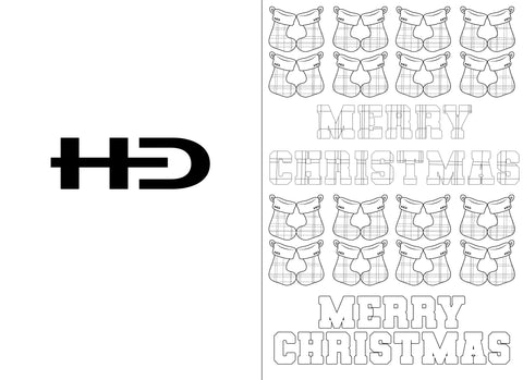 A4 XMAS Card Colour In #4 - (FREE Digital Download)